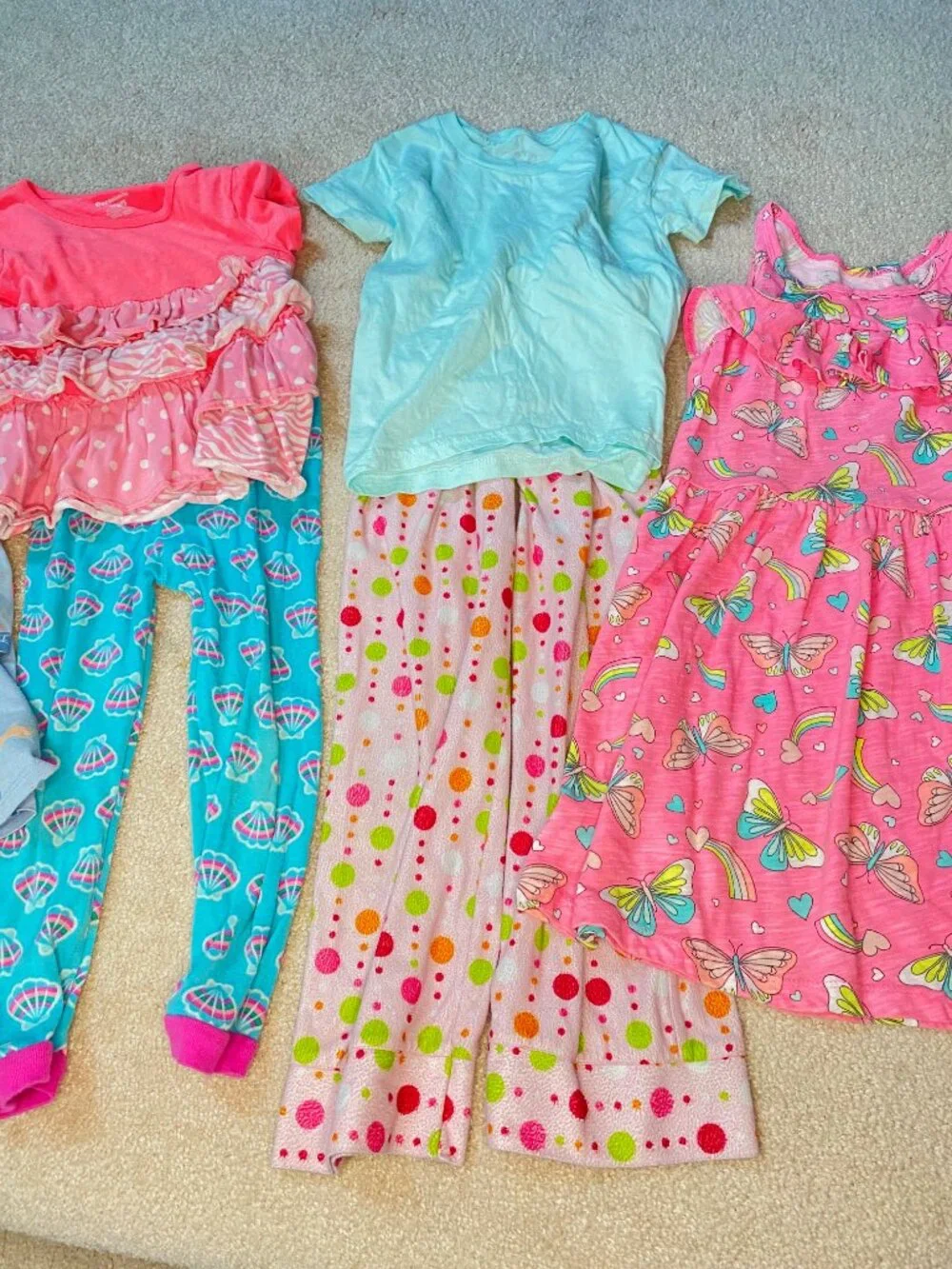 Girls's Size 4T Back To School Bundle and Shoes Size 9